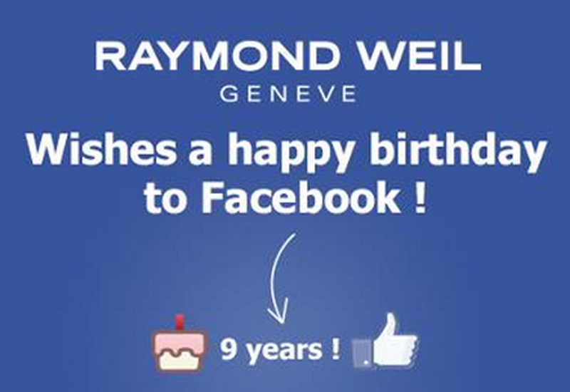 Raymond weil facebook birthday